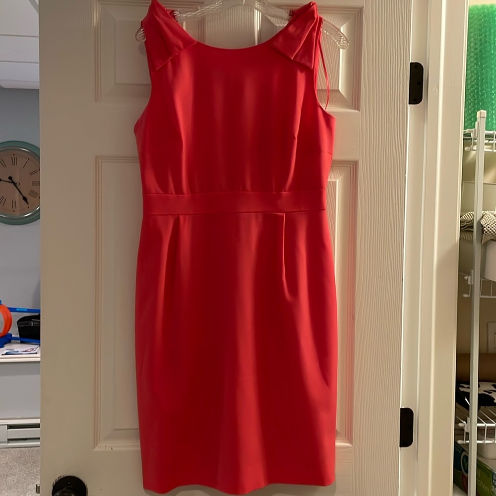 J. Crew Bow-Shoulder Dress